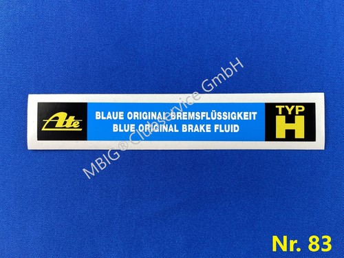 Aufkleber bremsflüssigkeit - aufkleber,